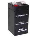 Multipower Blei-Akku MP4,5-4 Pb 4V / 4,5Ah Faston 4,8mm