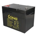 Kung long battery 12v 75Ah kph75-12n m6 agm lead maintenance free