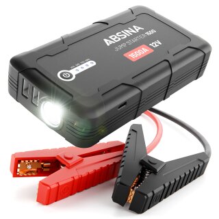 Absina Jumpstarter 1500 mit Starthilfekabel 2500mAh 1500A