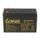 2x Kung Long vds wp7,2-12a f2, 12v, 7,2 Ah lead agm battery 6,3mm Faston