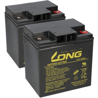 AGM Batterie 2x 12V 30Ah kompatibel zu Jungheinrich 51430288