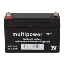 Multipower Lead-acid battery mp3,5-4 Pb 4v / 3,5Ah Faston 4,8mm