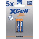 10x XCell Solar Akkus X550AAA Micro Ni-MH 1,2V 550mAh 5x 2er Blister