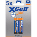 10x XCell Solar Akkus X800AA Mignon Ni-MH 1,2V 800mAh 2er Blister