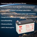 2x Yuasa NP7-12L AGM-Bleiakku je 12V 7Ah VdS – Faston F2 6,3 mm