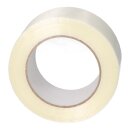 Filament adhesive tape roll: 50 mm x 50 running meters transparent, longitudinally reinforced