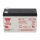 Yuasa NP7-12 AGM-Bleiakku 12V 7Ah VdS – Faston F1 4,8 mm