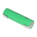 Samsung inr18650 25r 2500mAh 3.6v - 3.7v unprotected + solder tag u