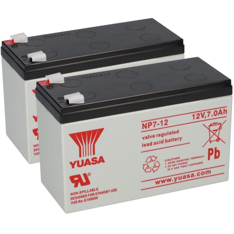 Batteria Yuasa NP7-12 – 12V 7Ah, AGM Ermetica Al Piombo, Faston 4,8mm, Nuova