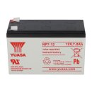 4x Yuasa lead battery np7-12 Pb 12v 7Ah VdS, Faston 4.8mm