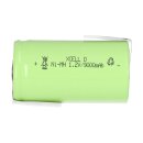 XCell Mono Akku Flattop Ni-MH 1,2V 9000mAh D mit Z-...