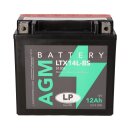 Batterie AGM 12V 12Ah für Motorrad Startbatterie MS...