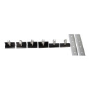 Silbernes Schrägdach Montageset für 2 PV-Module...