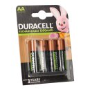 Duracell Akkus 4x AA Mignon 1,2V 1300mAh NiMH im Blister