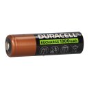 Duracell Rechargeable batteries 4x aa Micro 1.2v 1300mAh NiMH in blister pack