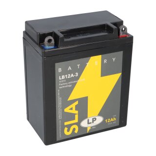 Batterie AGM SLA 12V 12Ah für Motorrad Startbatterie MS LB12A-3