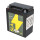 Batterie AGM SLA 12V 12Ah für Motorrad Startbatterie MS LB12A-4