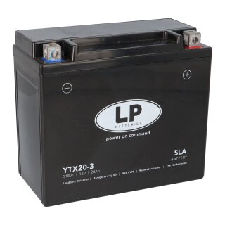 Batterie AGM SLA 12V 18Ah für Motorrad Startbatterie MS LTX20-3