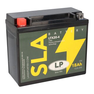 Batterie AGM SLA 12V 18Ah für Motorrad Startbatterie MS LTX20-4