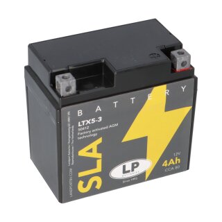 Batterie AGM SLA 12V 4Ah für Motorrad Startbatterie MS LTX5-3
