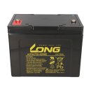 Kung Long KPH75-12NE 12V 75Ah AGM Bleiakku M6 Longlife