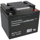 Multipower Blei-Akku MP50-12C Pb 12V 50Ah Zyklenfest M6 AGM