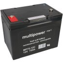 Multipower Blei-Akku MP75-12C Pb 12V 75Ah Zyklenfest AGM