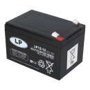 Landport LP12-12 T2 12V 12Ah AGM Bleiakku 6,3 mm Faston
