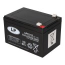 Landport LP12-12 T2 12V 12Ah AGM Bleiakku VdS 6,3 mm Faston
