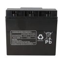 Multipower MP18-12I AGM Bleiakku 12V 18Ah M5 Schraubanschluss für USV, Notstrom & Sicherheitstechnik