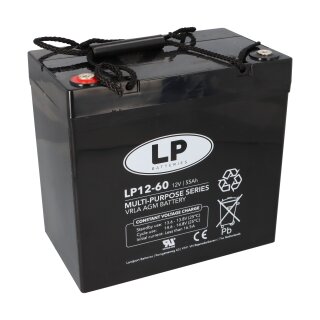 Landport Bleiakku 12V 60Ah AGM Batterie NSA LP12-60 T6