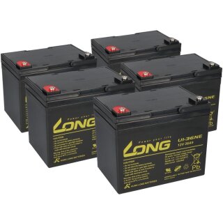 5x Kung Long U1-36NE AGM-Akkus 12V 36Ah (60V) – für 60V Elektromobile & E-Scooter