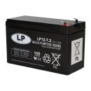 Landport LP12-7.2 T1 12V 7,2Ah AGM Bleiakku VdS 4,8 mm Faston