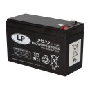 Landport LP12-7.2 T2 12V 7,2Ah AGM Bleiakku VdS 6,3 mm Faston