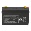 Multipower Lead-acid battery mp12-6 Pb 6v 12Ah Faston 4,8mm