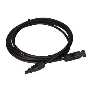 Verlängerungskabel 4mm² kompatibel mit MC4 Solarkabel - 3m schwarz