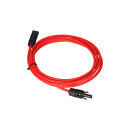Verlängerungskabel 4mm² kompatibel mit MC4 Solarkabel - 3m rot 0% MwSt nach §12 Abs. 3 UstG