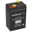 Multipower Blei Akku MP4,5 6 Pb 6V 4,5Ah AGM