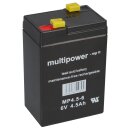 Multipower Blei Akku MP4,5 6 Pb 6V 4,5Ah AGM