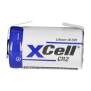 XCell CR2 Lithium Batterie 3V 850 mAh mit U-Lötfahne