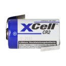 XCell CR2 Lithium Batterie 3V 850 mAh mit Z-Lötfahne