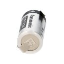 Panasonic CR123A Lithium Batterie 3V 1400 mAh mit Z-Lötfahne – CR17345