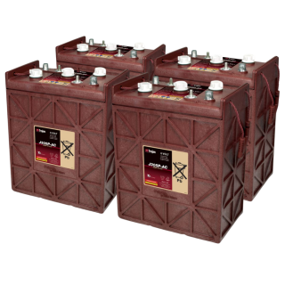 4x Traktionsbatterie Trojan J305P-AC 6V 330Ah Deep Cycle DT-Anschluss