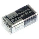 Panasonic Powerline 6LR61 9V Block Batterie - passend für Rauchmelder, Messgeräte & Audio