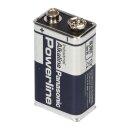 Panasonic Powerline 6LR61 9V Block Batterie - passend für Rauchmelder, Messgeräte & Audio