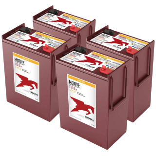 4x Trojan J305-AES 6V 279Ah Deep Cycle AGM Traktionsbatterie