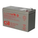CSB GPL1272 Long-Life AGM Bleiakku 12V 7,2Ah T2 / Faston 6,3 mm