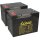2x Kung Long KPH75-12NE AGM Akku 12V 75Ah M6 – 24V Satz für Elektromobil & Rollstuhl