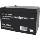 Multipower Blei Akku MPL1250H AGM Hochstrom 12V 14Ah