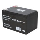 Multipower MPL1250H AGM Hochstrom-Longlife-Akku 12V 14Ah – F6,3 mm